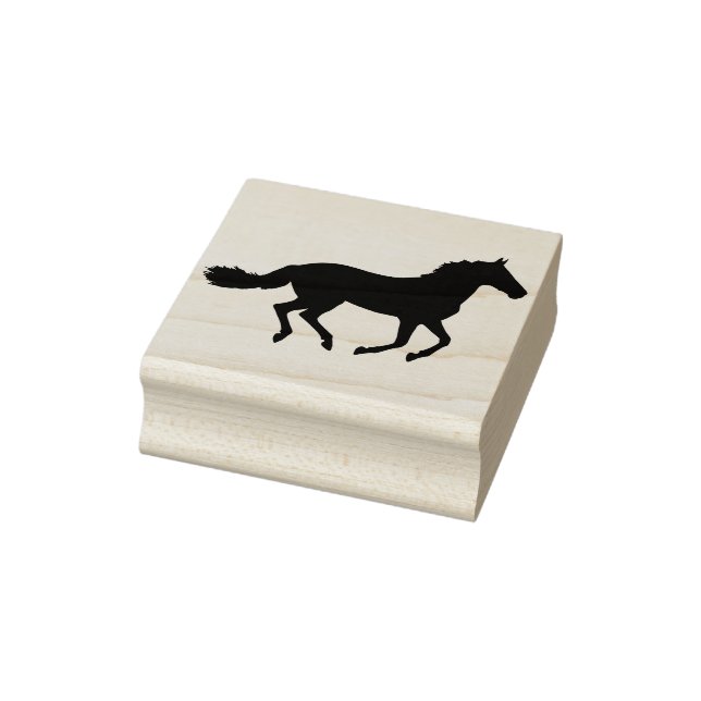 Tampons Encreurs timbre d'art de cheval silhouette (Tampon)