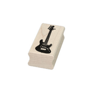 Tampons Encreurs timbre d'art de la guitare basse