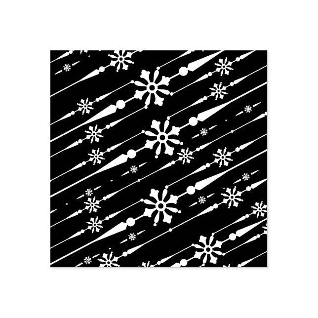 Tampons Encreurs timbre d'art design snowflakes (Impression)
