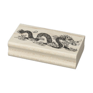 Tampons Encreurs timbre d'art dragon chinois