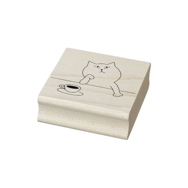 Tampons Encreurs timbre d'art du chat café (Tampon)