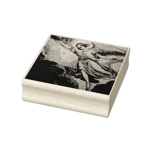 Tampons Encreurs Timbre d'art en bois ANGELS