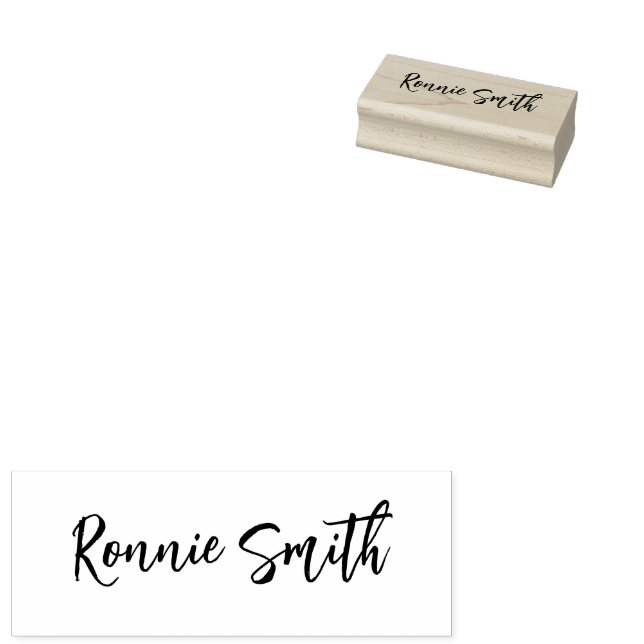 Tampons Encreurs Timbre d'art en bois de signature (Tamponné)