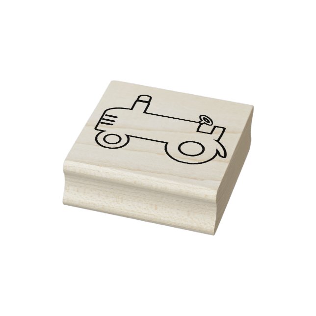Tampons Encreurs Timbre d'art en bois du tracteur (Tampon)