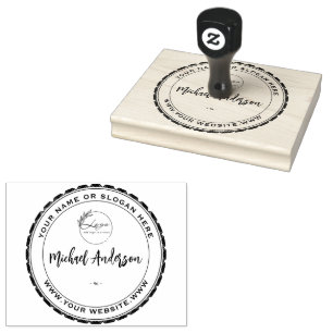 Tampons Encreurs Timbre d'art en bois - Logo d'entreprise personnal
