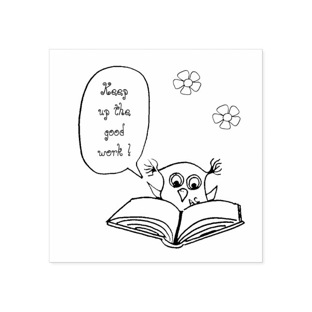 Tampons Encreurs Timbre d'art en bois personnalisé pour l'enseignan (Impression)