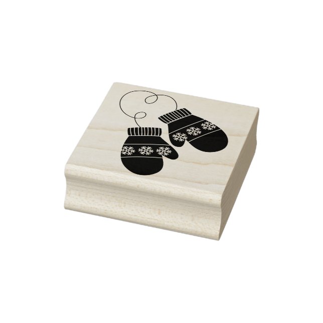 Tampons Encreurs Timbre d'art en caoutchouc de Noël Mittens (Tampon)