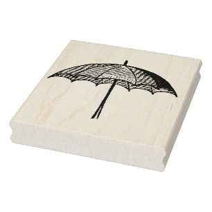 Tampons Encreurs Timbre d'art en caoutchouc parapluie vintage