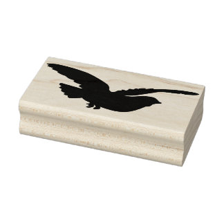 Tampons Encreurs Timbre d'art en caoutchouc silhouette d'oiseau vol
