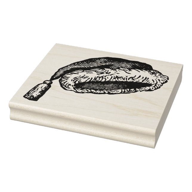 Tampons Encreurs Timbre d'art en caoutchouc Vintage de Santa Hat (Tampon)
