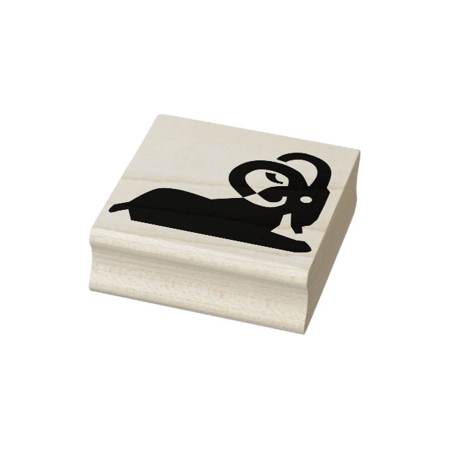 Tampons Encreurs timbre d'art en silhouette de bélier (Tampon)