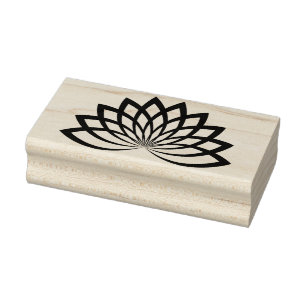 Tampons Encreurs timbre d'art floral lotus
