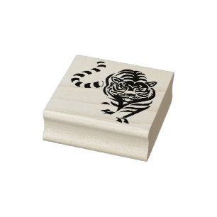 Tampons Encreurs timbre d'art grand tigre