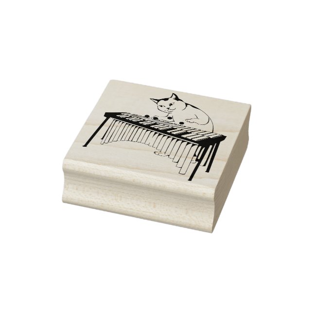 Tampons Encreurs timbre d'art pour chat musical (Tampon)