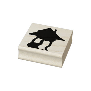 Tampons Encreurs Timbre d'art silhouette de maison hantée