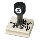 timbre d'art silhouette de tortue marine