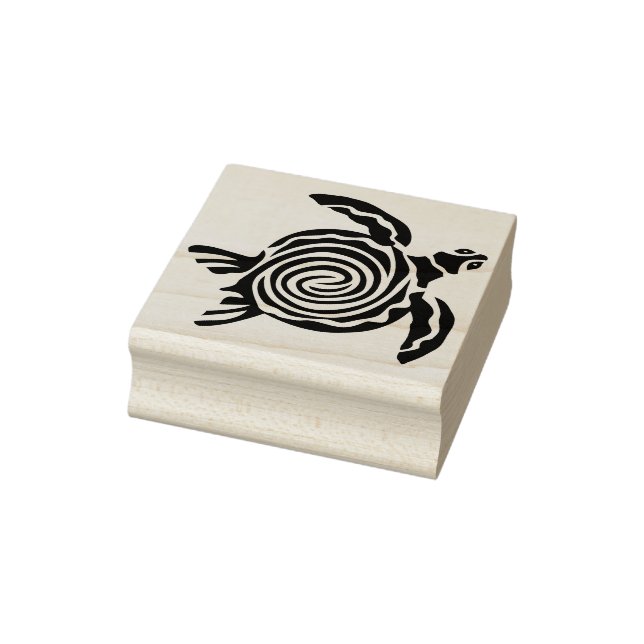 Tampons Encreurs timbre d'art silhouette de tortue marine (Tampon)