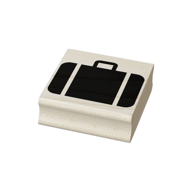 Tampons Encreurs timbre d'art silhouette de valise (Tampon)