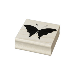 Tampons Encreurs timbre d'art silhouette papillon