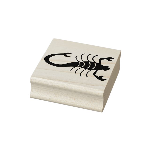 Tampons Encreurs timbre d'art silhouette scorpion (Tampon)