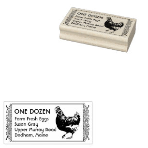 Tampons Encreurs Timbre de carton d'oeuf Hen Vintage sur la concept