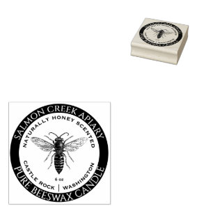 Tampons Encreurs Timbre de cire d'abeille personnalisée Queen Bee A
