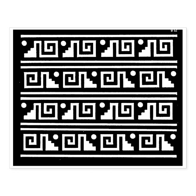 Tampons Encreurs Timbre de conception graphique Tribal Aztec (Impression)