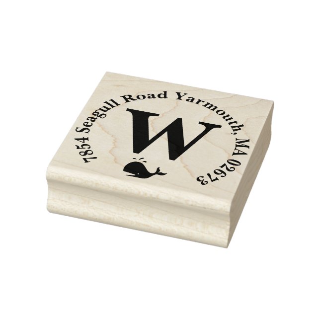 Tampons Encreurs Timbre de l'adresse de retour du monogramme de bal (Tampon)