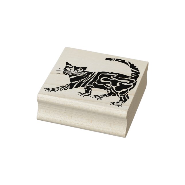 Tampons Encreurs timbre de l'art du chat tribal (Tampon)