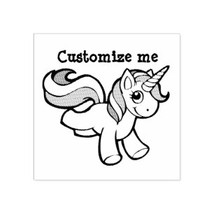 Tampons Encreurs Timbre de licorne mou