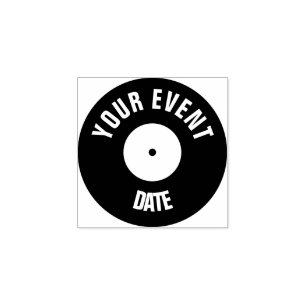 Tampons Encreurs Timbre de main de reccord de vinyle