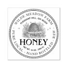 Timbre de miel de l'apiculteur avec Apiaire Vintag