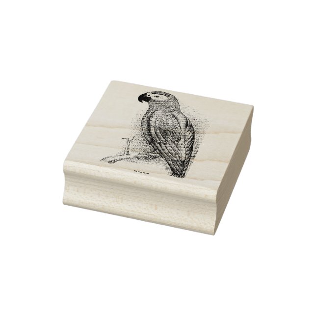 Tampons Encreurs Timbre de perroquet vintage (Tampon)