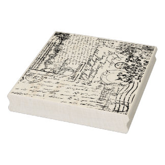 Tampons Encreurs Timbre de texture Ephémère Postage Français vintag