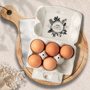 Tampons Encreurs Timbre décoratif Myrtle Vintage Oeuf Carton