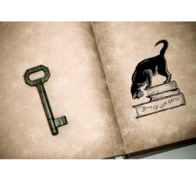 Tampons Encreurs Timbre D'Encre De La Propriété Du Livre De Chat De (Créateur téléchargé)