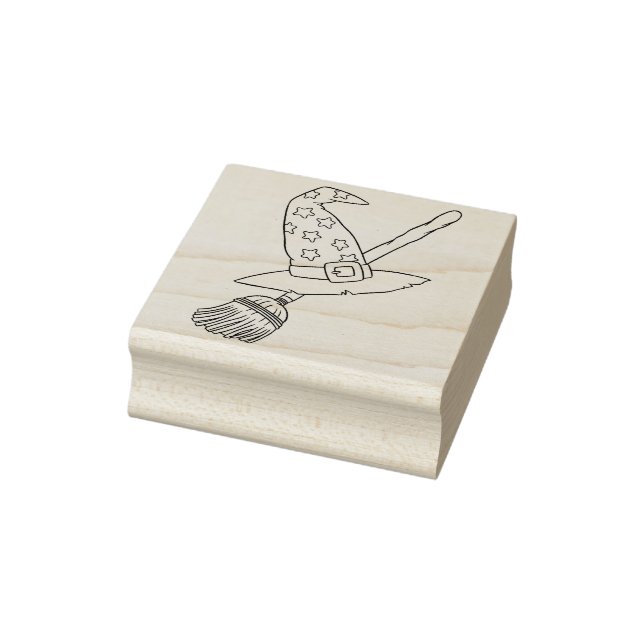 Tampons Encreurs Timbre d'illustration de casquette de balais et so (Tampon)