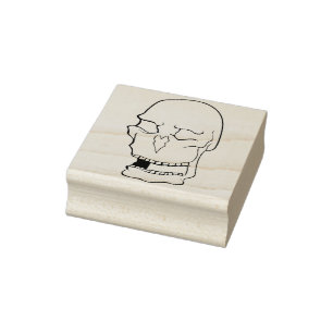 Tampons Encreurs Timbre d'illustration du crâne Homer Simpson