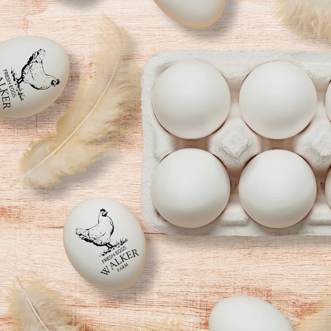 Tampons Encreurs Timbre d'oeuf monogramme moderne (Créateur téléchargé)