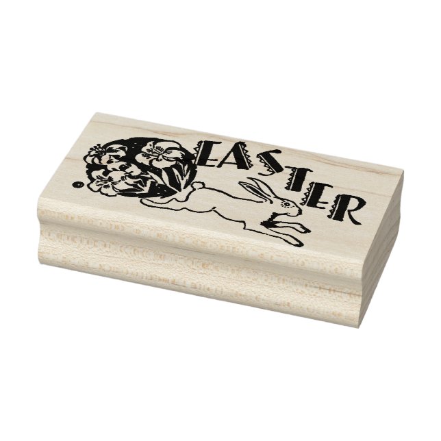 Tampons Encreurs Timbre en caoutchouc antique Bunny de Pâques vinta (Tampon)