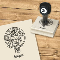 Timbre en caoutchouc Clan Douglas Crest