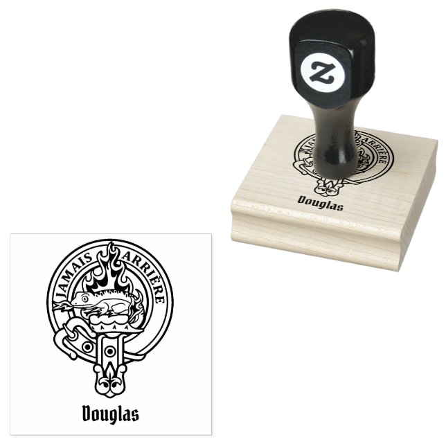 Tampons Encreurs Timbre en caoutchouc Clan Douglas Crest (Tamponné)