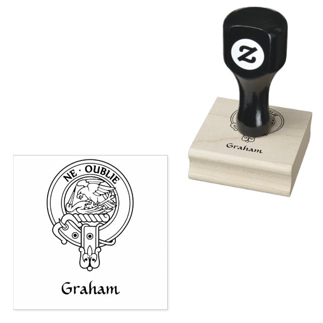Tampons Encreurs Timbre en caoutchouc Clan Graham Crest (Tamponné)