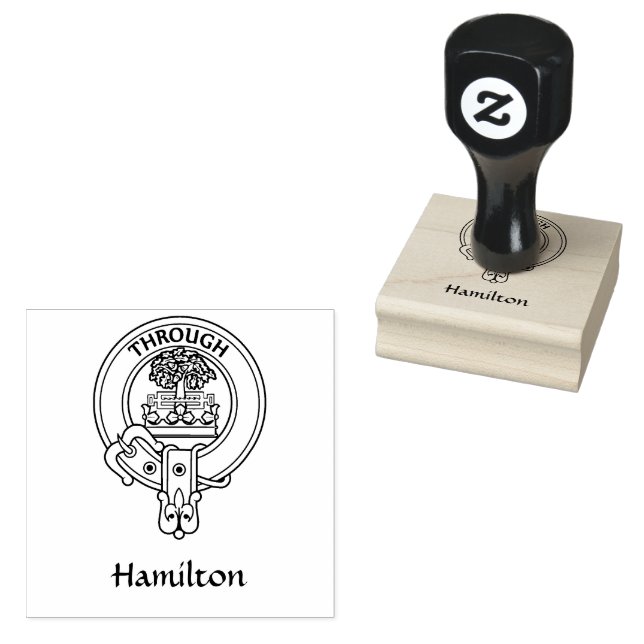 Tampons Encreurs Timbre en caoutchouc Clan Hamilton Crest (Tamponné)