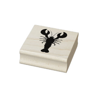 Tampons Encreurs Timbre en caoutchouc d'art silhouette de homard