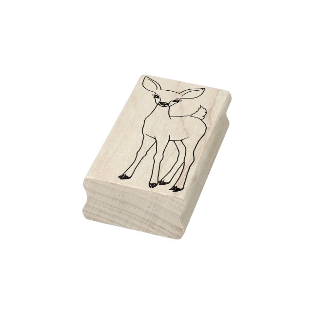 Tampons Encreurs Timbre En Caoutchouc De Cerf Cute Fawn (Tampon)