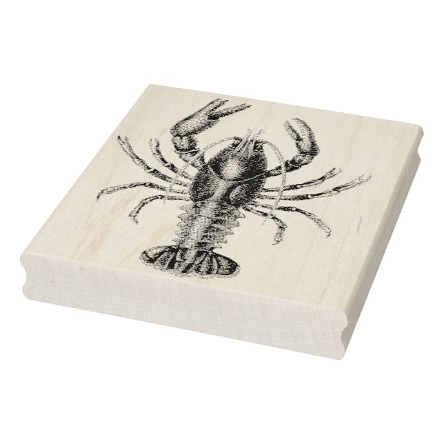 Tampons Encreurs Timbre en caoutchouc de homard vintage (Tampon)