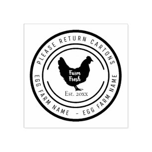 Tampons Encreurs Timbre en caoutchouc de la ferme de poulet sur mes