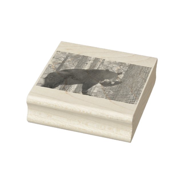 Tampons Encreurs Timbre en caoutchouc de l'ours noir (Tampon)