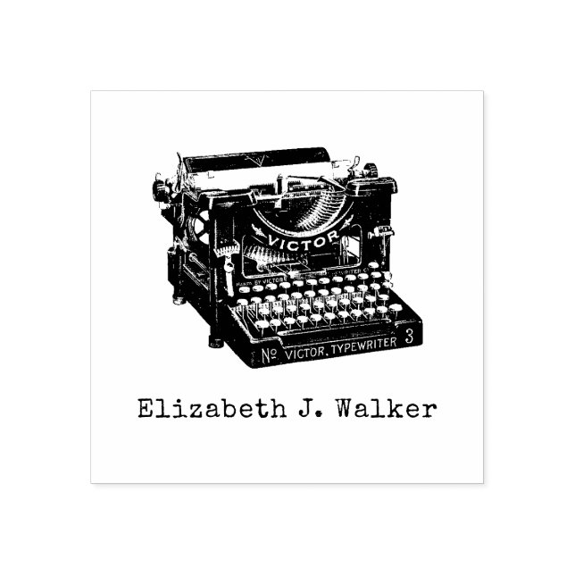 Tampons Encreurs Timbre en caoutchouc de machine à écrire, personna (Impression)